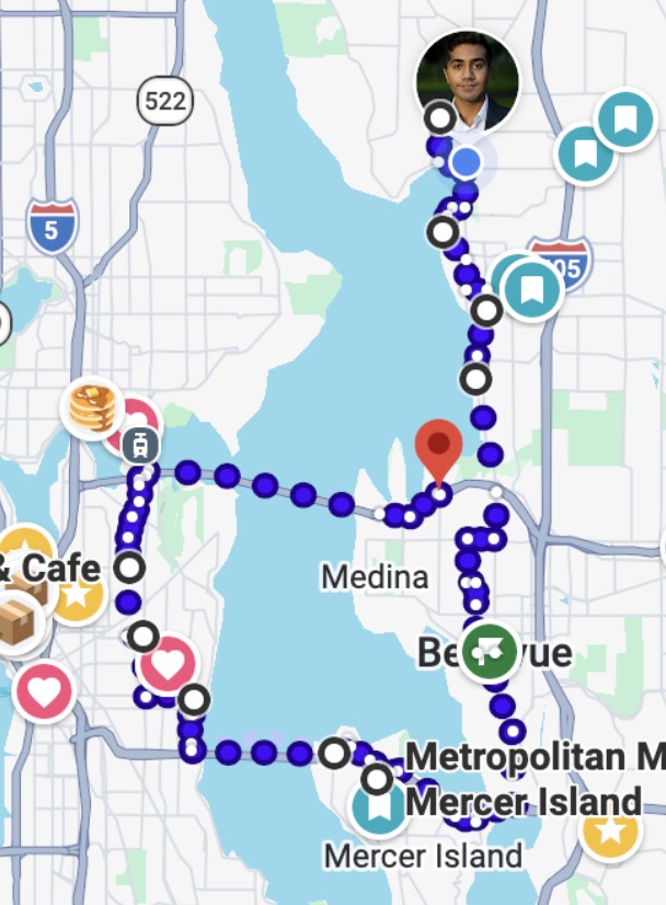 Walkathon route map